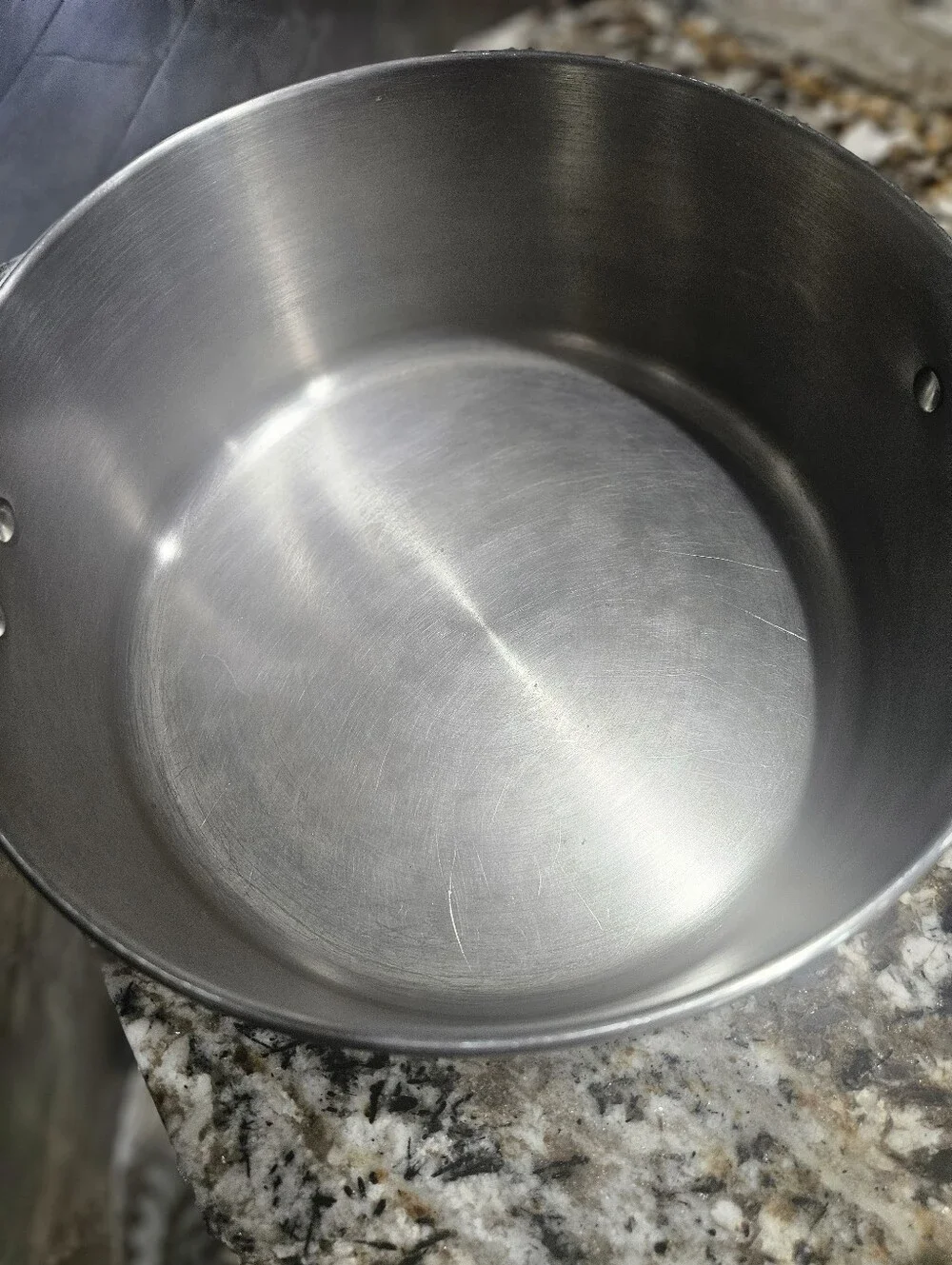 Farberware Stainless Steel Stockpot with Black Handles and Lid Knob